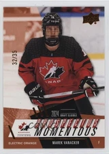 2024 Team Canada Juniors Prospectus Momentous Electric Orange /35 Marek Vanacker