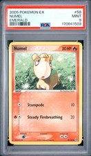 2005 POKEMON EX EMERALD #58 NUMEL PSA 9