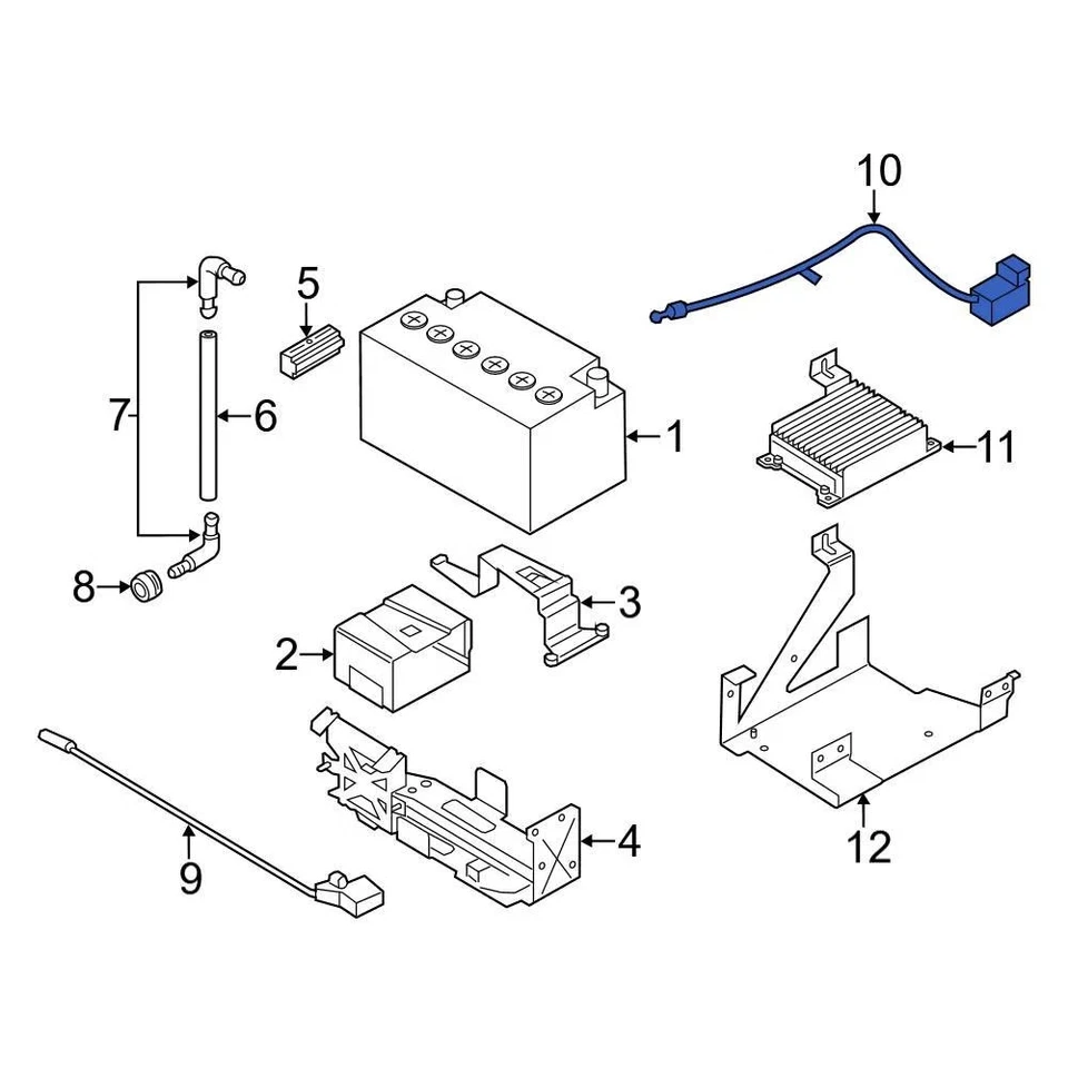 For BMW M6 Gran Coupe 2014-2019 BMW 61129217036 Battery Cable - Изображение 4 из 4