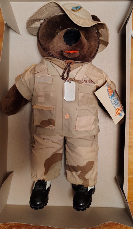 Bear Forces of the World U.S. Air Force  1989 LG Bear AF Desert BDU