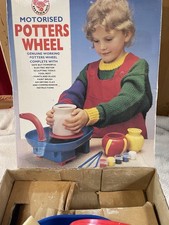 Potters Wheel Red Robin Motorised Toy Clay Pottery Vintage 1980s Boxed Working