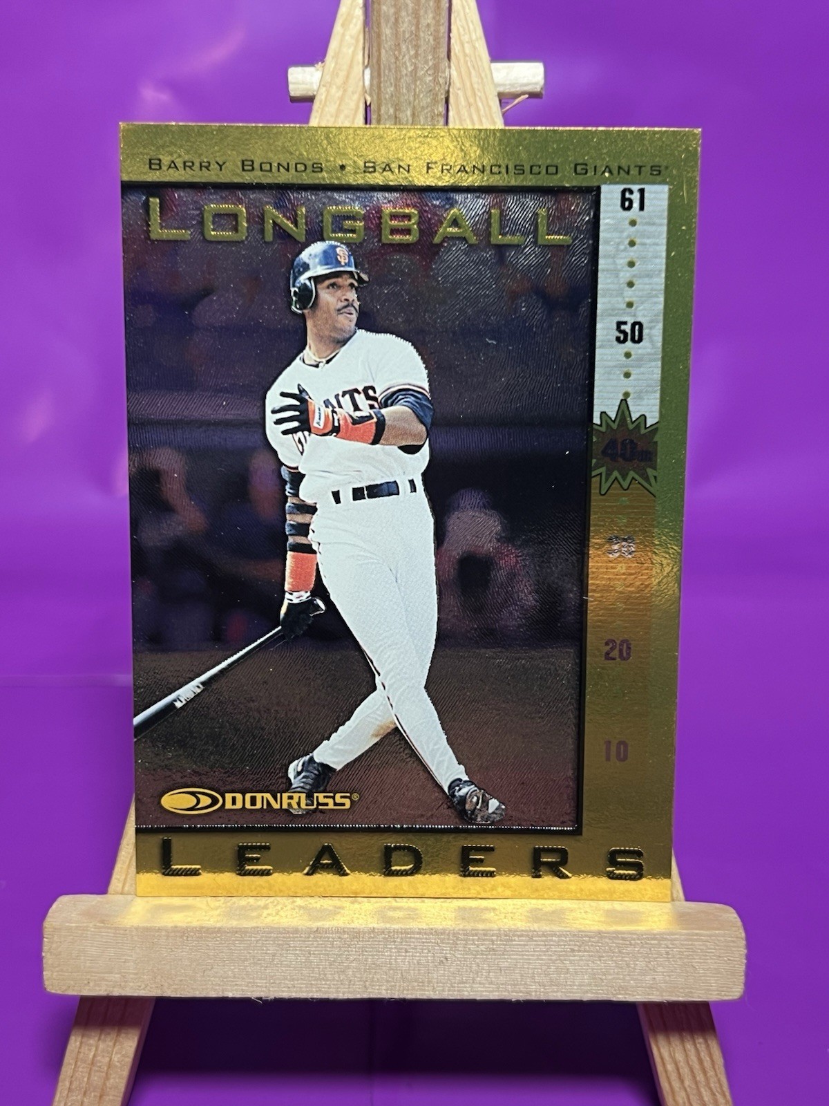 Barry Bonds 1998 Donruss Longball Leaders Insert #4 San Francisco Giants /5000