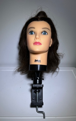 Debra Cosmetology Burmax Head Mannequin w/ Desk Mount Support