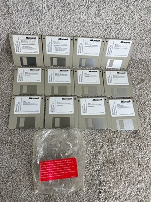 Lot of 12 Vintage Microsoft Windows 3.1 3.5 Inch Floppy Disks