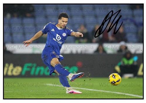 11633. Divine Mukasa Signed Pictures (A4 Prints) Manchester City Leicester City
