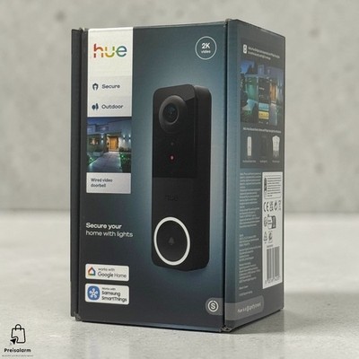 Philips Hue Secure Video Türklingelkamera schwarz