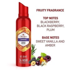 Old Spice Amber Deodorant Body Spray Royal (140 ml) Free and Fast Shipping