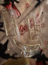 Set Of Three Metal Claw Clips , Golden Colored Claw Clip