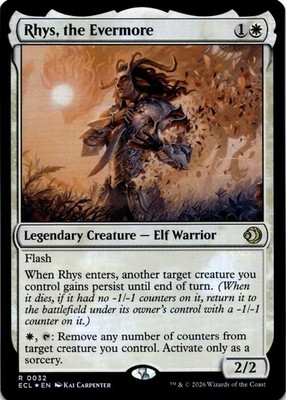 MTG Rhys, the Evermore FOIL NM R 32 Lorwyn Eclipsed