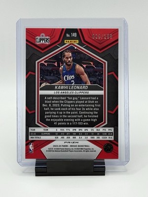 2023-24 Panini Mosaic - Kawhi Leonard #149 Blue Mosaic Prizm /199
