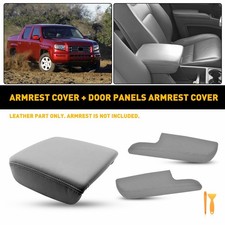 New For 2006-14 Honda Ridgeline Console Lid Armrest Door Panel Cover Gray Set