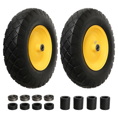 Clsr2U 4.80/4.00-8 Tire And Wheel Assembly Set For Wheelbarrows 5/8 Or 3/4 Bore