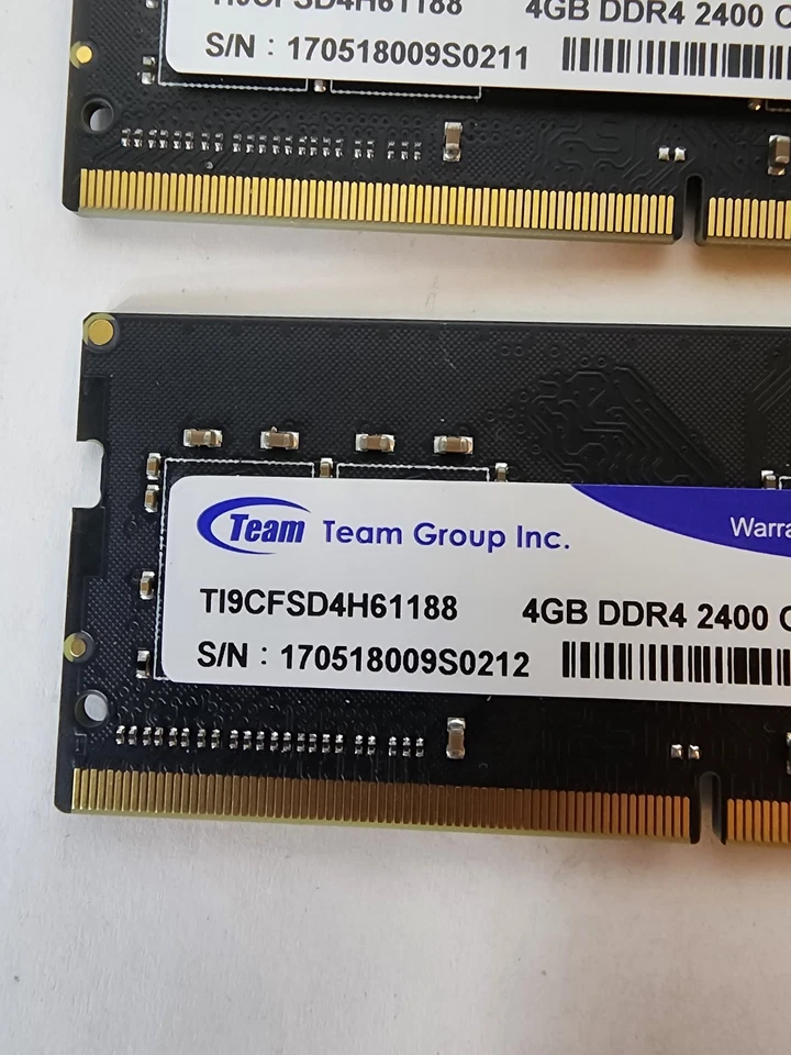 TI9CFSD4H61188 8GB (4gbx2) DDR4 2400 CL17 Sodimm Ram - Image 2 of 2