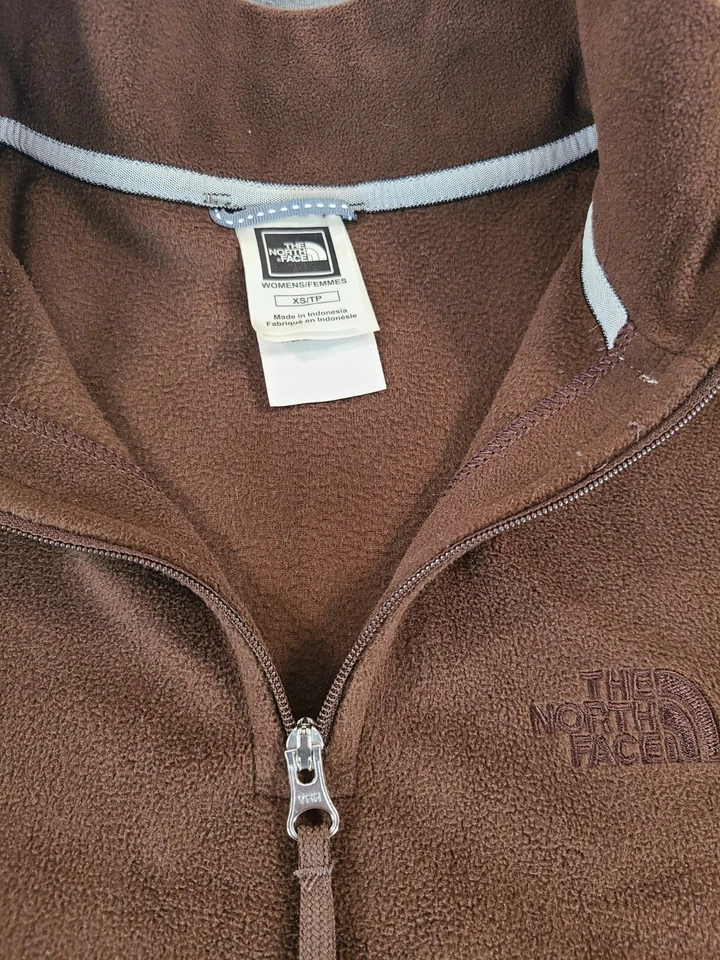 The North Face x Women's TKA Glacier Quarter-Zip fleece top Brown Size XS  - Image 3 of 4