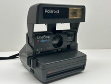 Polaroid One Step Close Up 600 Film Instant Camera Vintage Retro Black W/ Strap