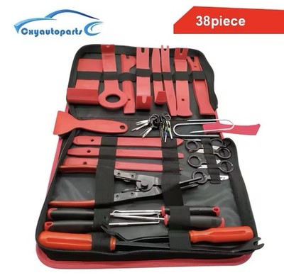 38PCS Car Trim Removal Tools   DIY Auto Door Panel & Clip Extractor Set