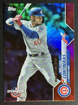 2020 Topps Opening Day Target Red Foil Willson Contreras #24