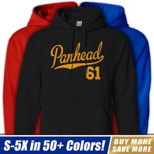 Panhead 61 Script HOODIE  1961 FLH Chopper Bobber Biker Hooded Sweatshirt