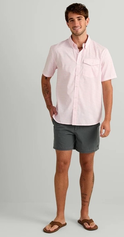HUK Chatham Seersucker Short Sleeve Shirt 