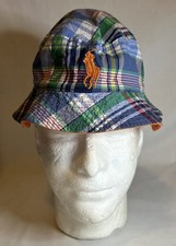 Polo Ralph Lauren Childs Reversible Plaid Bucket Hat-One Size