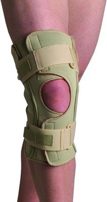 THERMOSKIN Hinged Knee Wrap ROM Open Wrap (Beige) X-Small