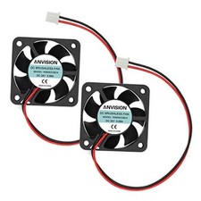 2-Pack DC 24V 40mm x 10mm Brushless Cooling Fan, Dual 24 V fan 2-pin 40 mm