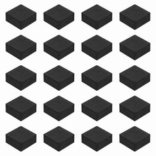 32 Pcs Single Sided Speaker Isolation Feet Pad, 30mmx15mm Foam Base Pad, Black