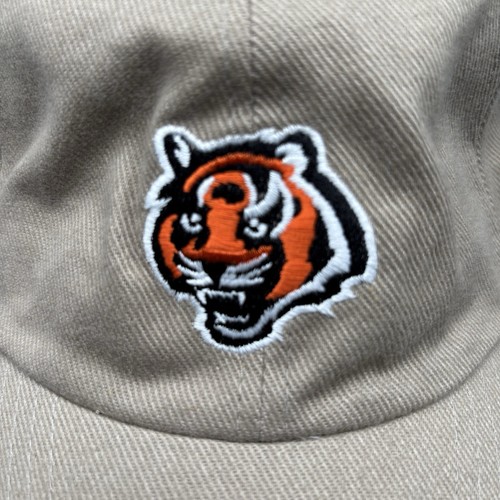 Vintage Cincinnati Bengals Logo Strapback Cap Hat NFL Tan New - Picture 2 of 7