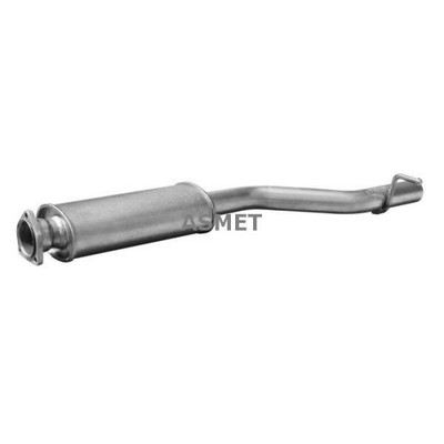 1x Mittelschalldämpfer ASMET 01.025 passend für MERCEDES-BENZ