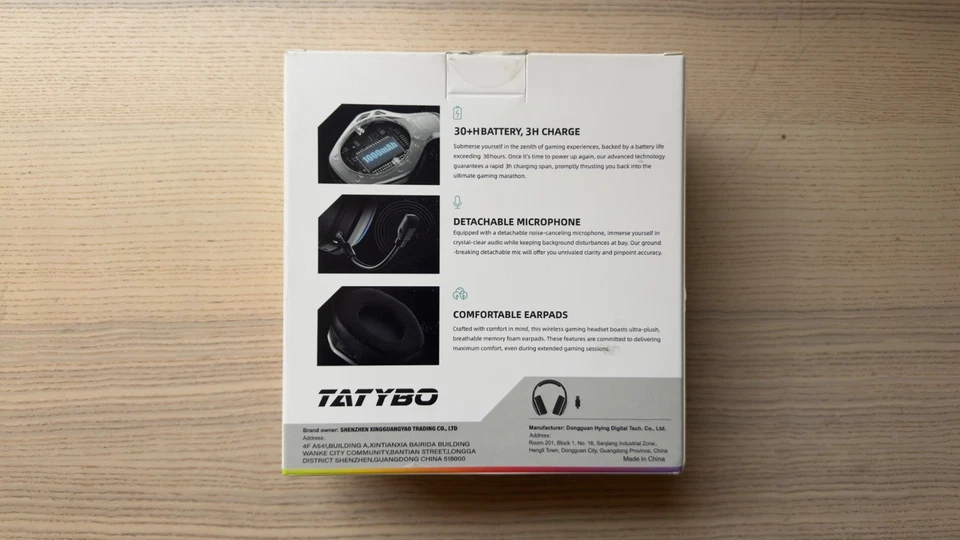 2.4GHz Wireless Gaming Headset for 40Hr+, Bluetooth 5.3 Wireless Headset with 36 - Image 4 of 4