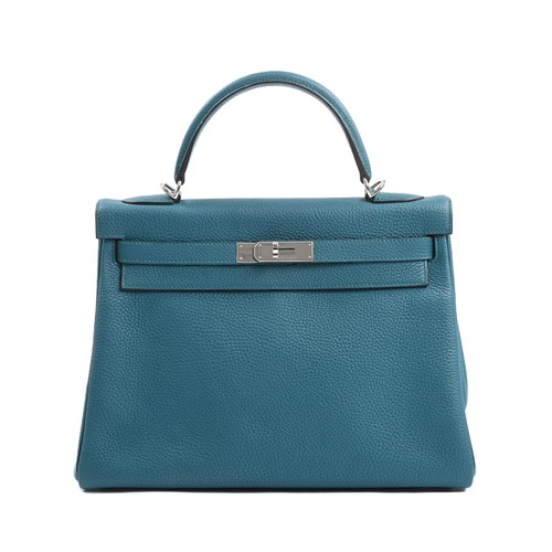 HERMES KELLY32 HANDBAG / Veil Bosphore Women