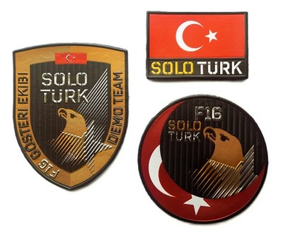 PATCH F-16 SOLO TURK DEMO TEAM FILO SQUADRON TURKISH AIR FORCE ...