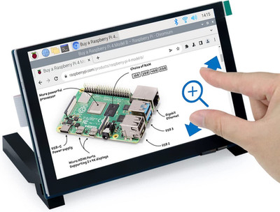 5 Inch Touchscreen Monitor for Raspberry Pi 5 4 B 3 B+ A+ 800X480 Pixel IPS Dis