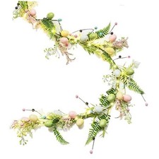 6 Feet Easter Garland for Spring Decoration, Lighted Easter Egg Garlands 6 feet