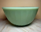 Fire-King Ware Vintage Jadeite Mixing Bowl Swirled Green 6”