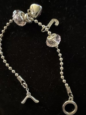 Da Vinci New Silver Tone Charm Bracelet  M1