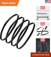 Unisex 4-Pack Thick Elastic Headbands with Non-Slip Design for Active Lifestyles