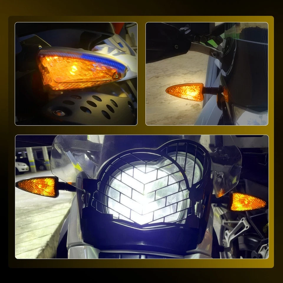 4PCS Turn Signals Indicator Lights For BMW F800R F800S F800ST K1200R R1200GS HP2 - Image 4 of 4
