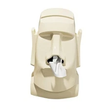 Paper Towel case Creative Moai Tissue Box Holder for Sunglasses, White
