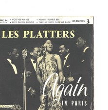 THE PLATTERS-FRENCH-EP-PICTURE SLEEVE 45- FEDERAL LABEL SONGS --PS--PIC--SLV