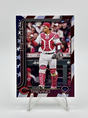 #ad 2025 Topps Update Series Jose Trevino 76 Independence Day $12.99