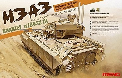 Meng Models US M3A3 Bradley w/Busk III Tank Model Kit 1/35 Scale