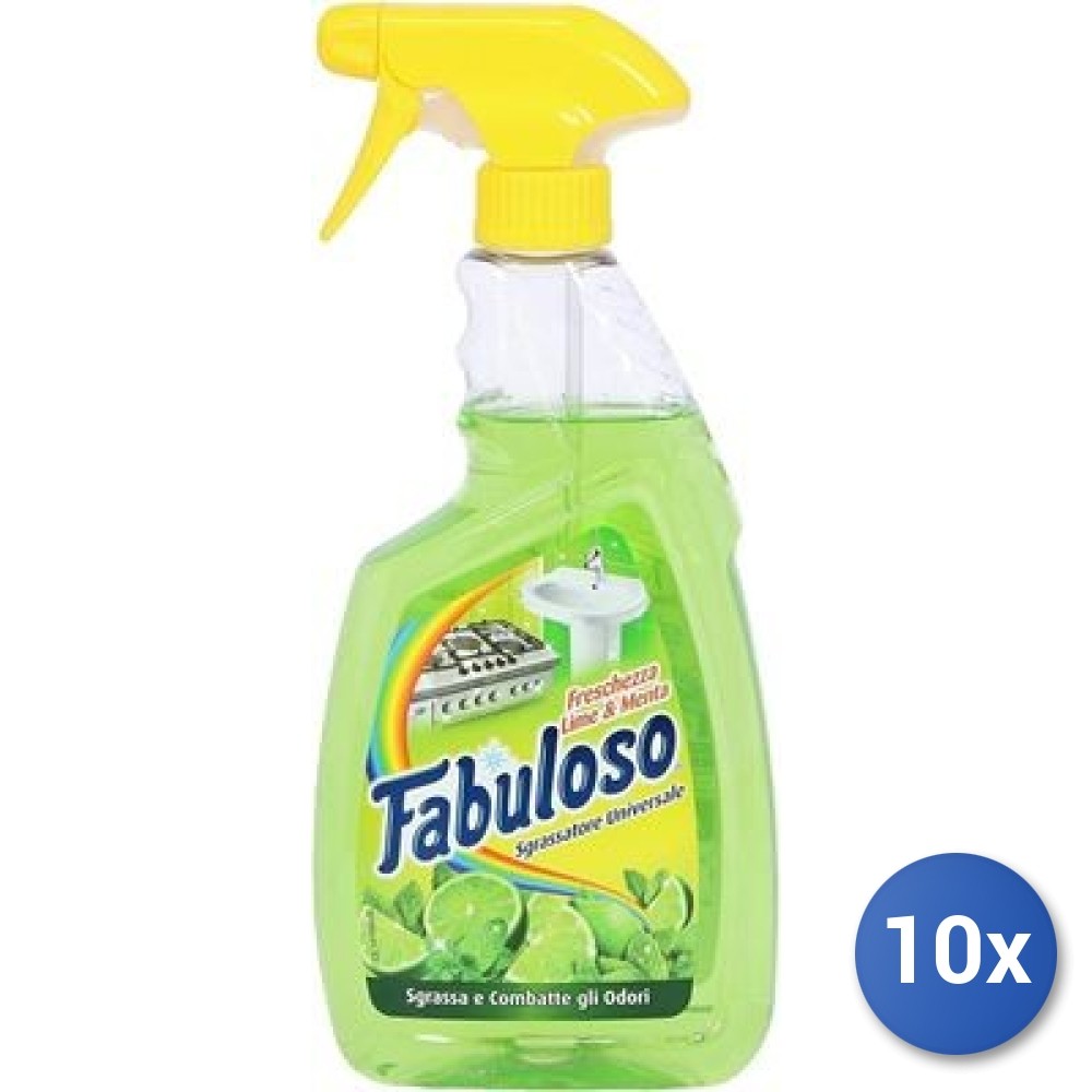 Stock Professionale 10x Fabuloso Sgrassatore 600ml - Limone Made Italy