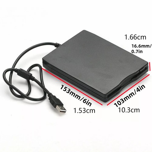 USB 2.0 3.5 inch Portable External Floppy Disk Drive 1.44Mb Reader FDD PC Laptop - Afbeelding 7 van 9
