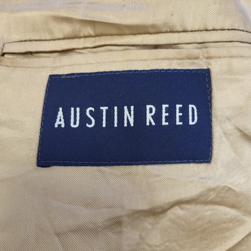 Vintage Austin Reed Beige Check Wool Suit Jacket UK Men's XL 44" Eu 56 G613 - Picture 4 of 5