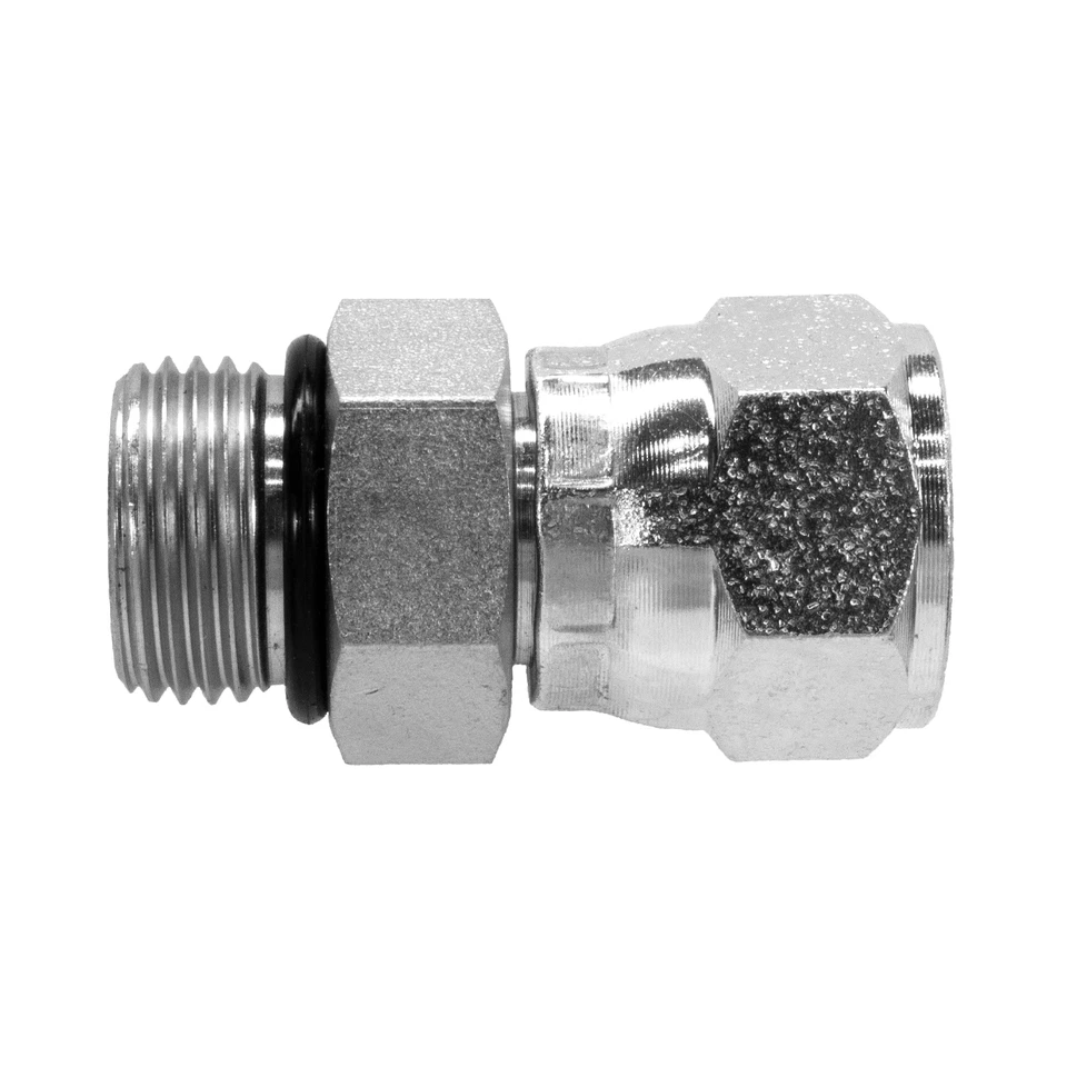 GATES 6402-06-04 HYDRAULIC FITTING 3/8" MALE BOSS X 1/4" FJ SWIVEL