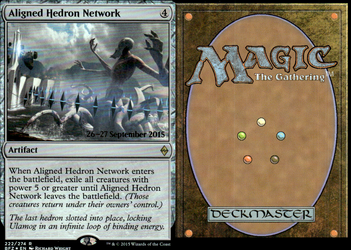 Aligned Hedron Network 2x FOIL BFZ MTG Battle for Zendikar Rare MINT artifact Aligned Hedron Network 2x FOIL BFZ MTG Battle for Zendikar Rare MINT artifact