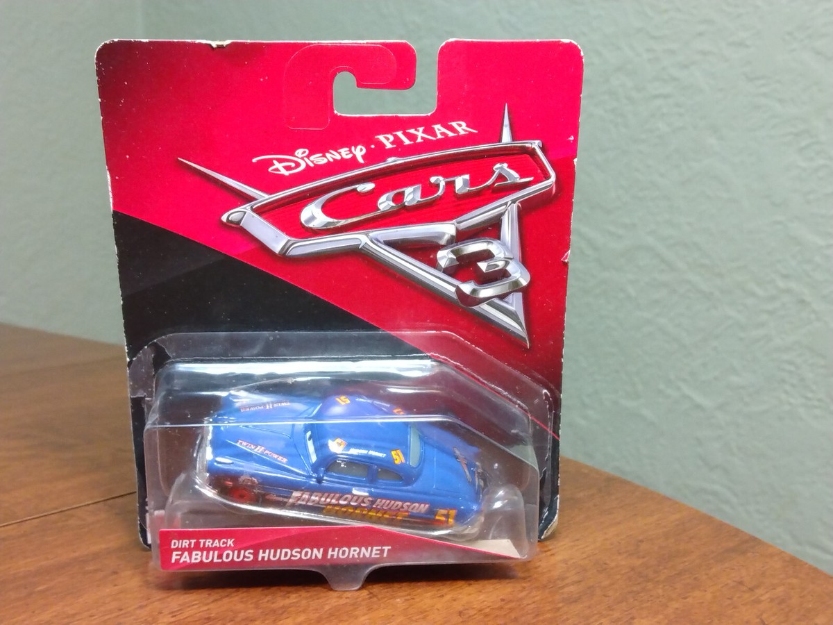 Disney Pixar Cars 3 Dirt Track Fabulous Hudson Hornet New Damaged