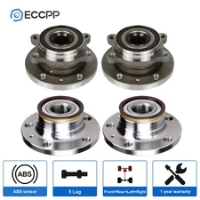 4X Wheel Hub Bearings Front Rear FWD For VW Jetta Passat CC Eos Tiguan Beetle