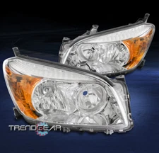 For 2006 2007 2008 Toyota RAV4 Sport Replacement Headlights Headlamp Lamp Chrome
